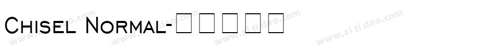 Chisel Normal字体转换